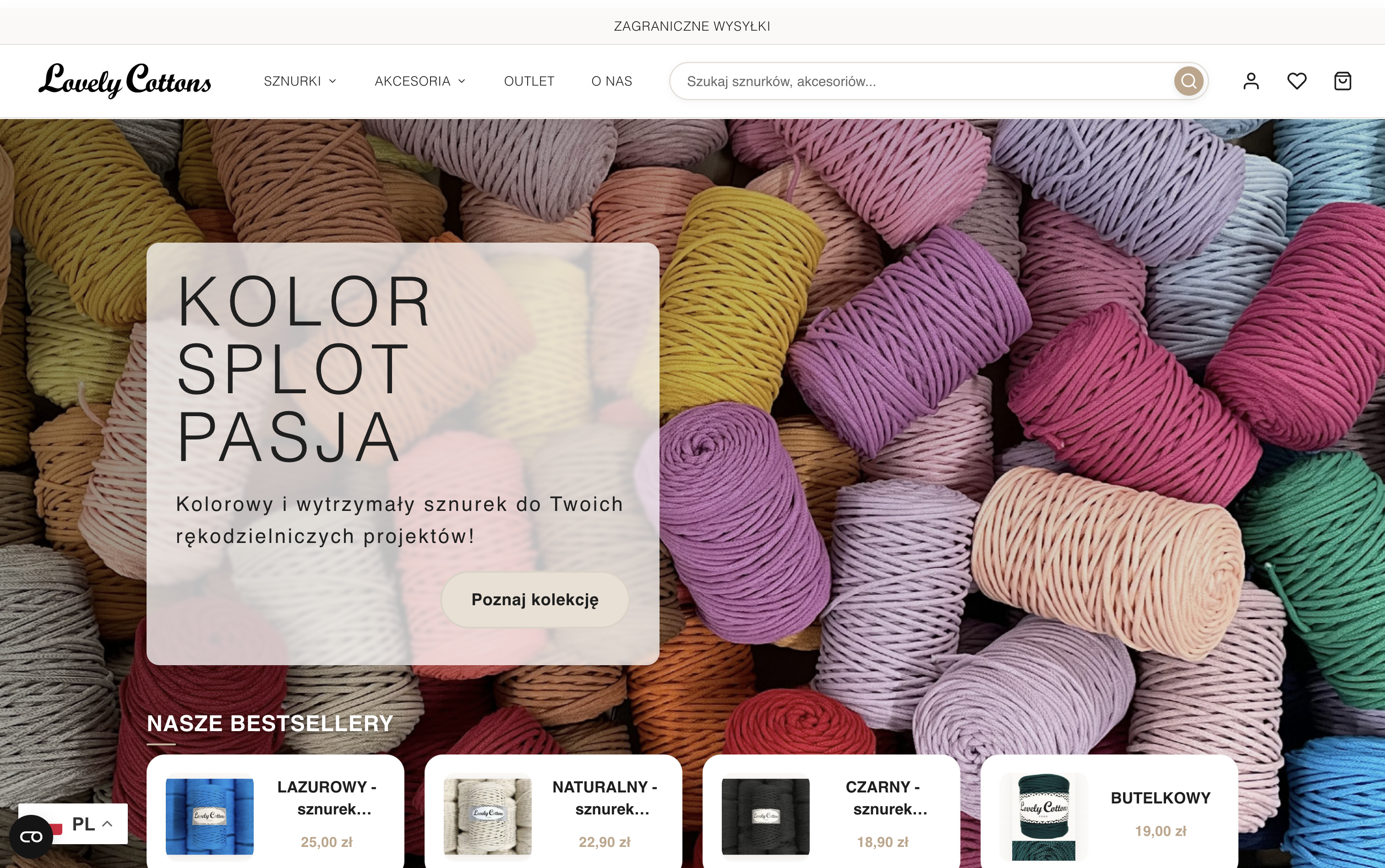 Lovely Cottons - sklep internetowy ze sznurkami do makramy