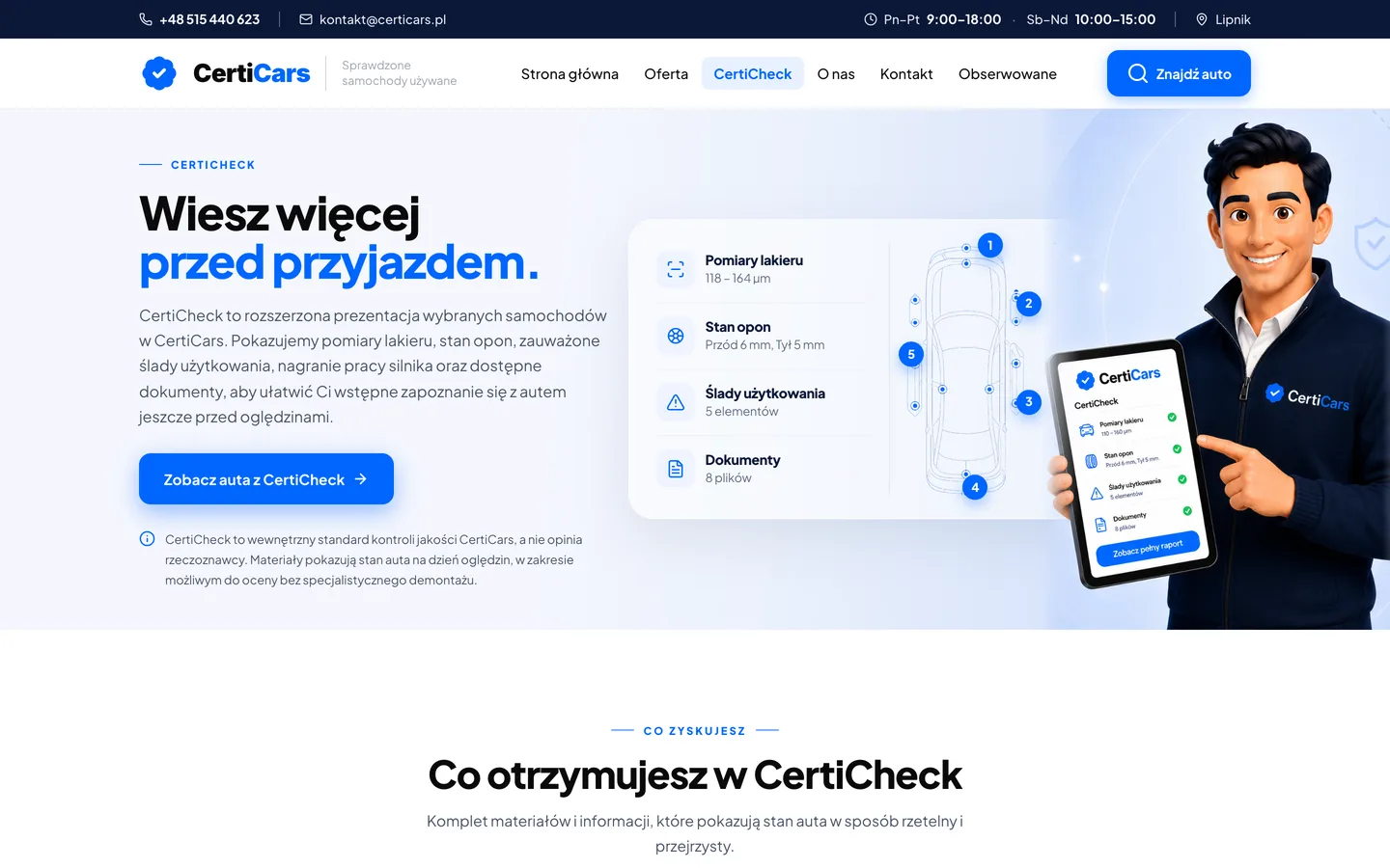 CertiCheck jako argument, nie dodatek