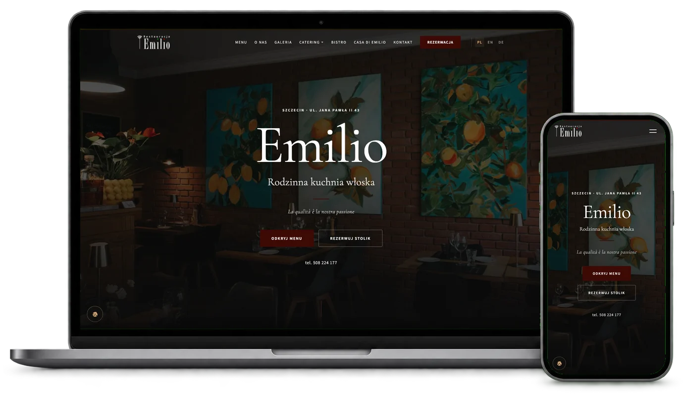 Emilio — desktop i mobile