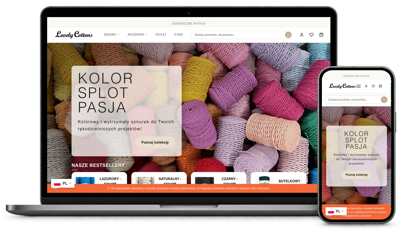 Strona internetowa Lovely Cottons
