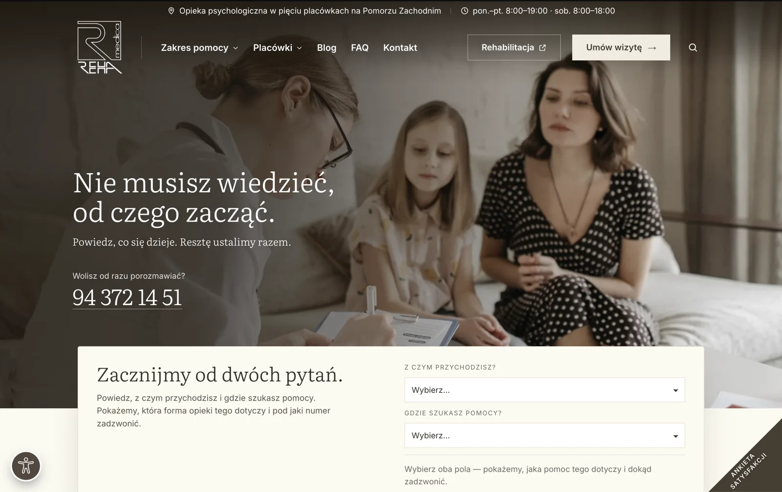 Reha Medica Psychologie: psychologische Betreuung in Westpommern