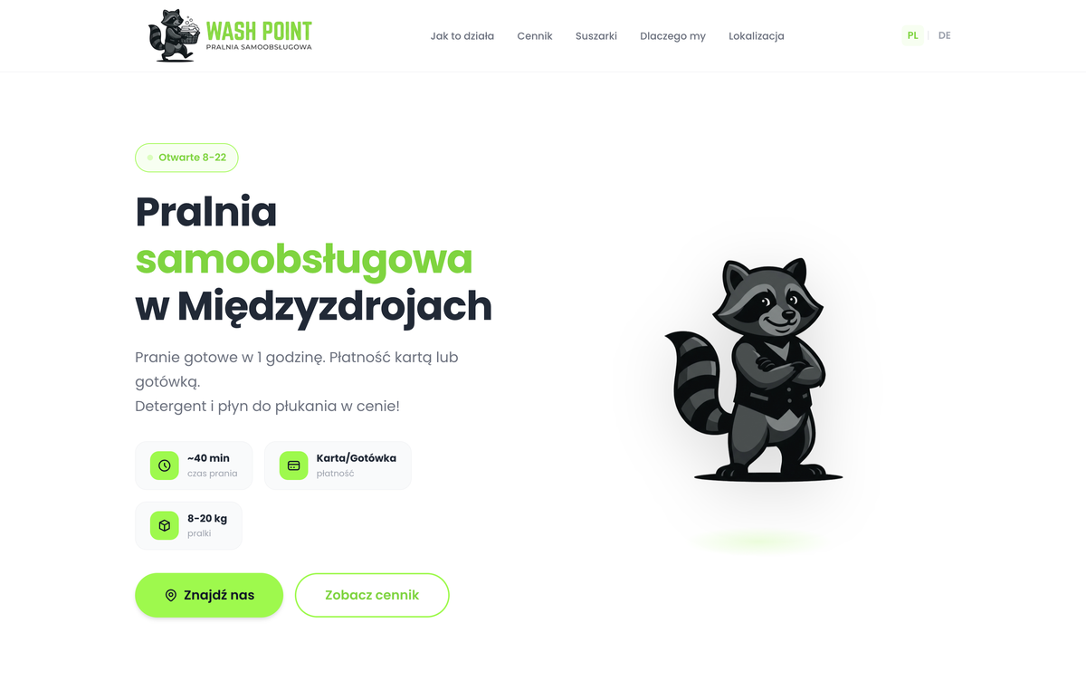 Wash Point - pralnia samoobsługowa
